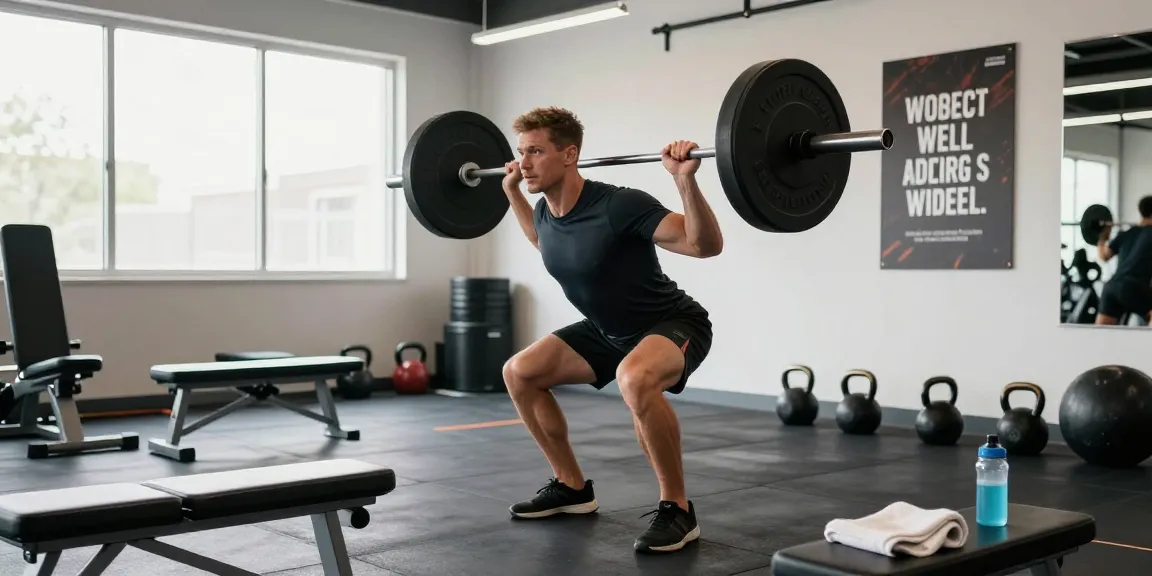 Deus Shop: Starker Athlet trainiert im Fitnessstudio mit schweren Gewichten.