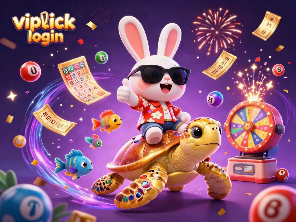 Engage with vipluck login for exciting casino action amid colorful lottery elements.