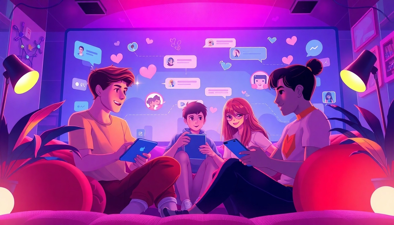 Engaging NSFW chat environment showcasing vibrant digital interaction.